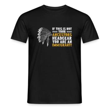 Proud Indigenous People Native American's Day - Männer T-Shirt - Schwarz - Vorne - AI Model Male 178 light (178cm)