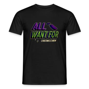 Citation drôle Animal dinosaure amant bande dessinée Noël - T-shirt homme - noir - Devant - AI Model Male 178 light (178cm)