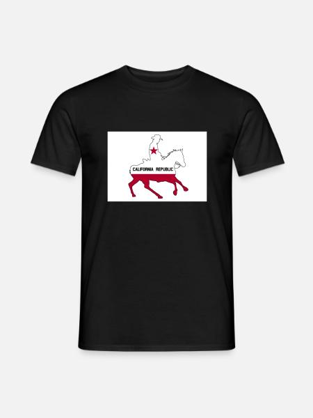California State Flag Cowboy - Men's T-Shirt - black