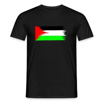 Palestine Flag - Männer T-Shirt - Schwarz - Vorne - AI Model Male 178 light (178cm)