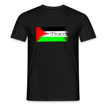 Palestine Peace - Männer T-Shirt - Schwarz - Vorne - AI Model Male 178 light (178cm)