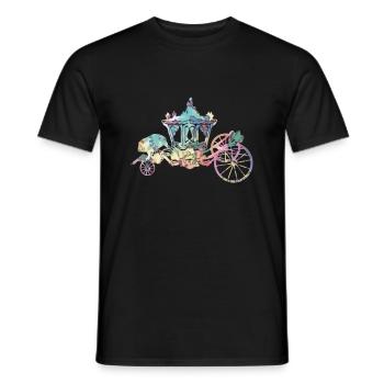 Silhouette de carrosse - T-shirt homme - noir - Devant - AI Model Male 178 light (178cm)