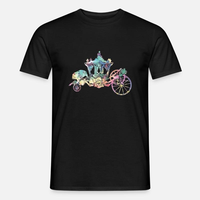 Silhouette der Kutsche - Männer T-Shirt - Schwarz
