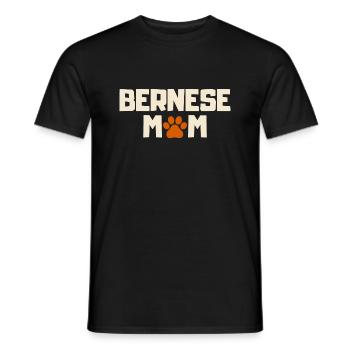 Bernese MomGifts. Bernese Mountain Dog - Men's T-Shirt - black - Front - AI Model Male 178 light (178cm)