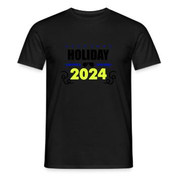 holiday 2024 - Männer T-Shirt - Schwarz - Vorne - AI Model Male 178 light (178cm)