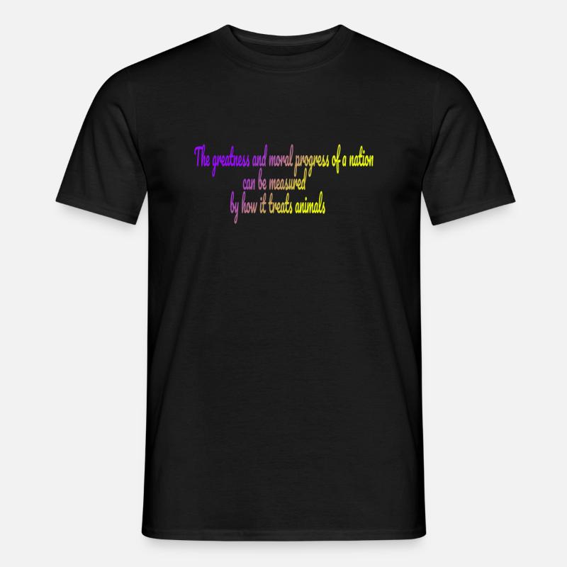 Die Größe einer Nation - Männer T-Shirt - Schwarz