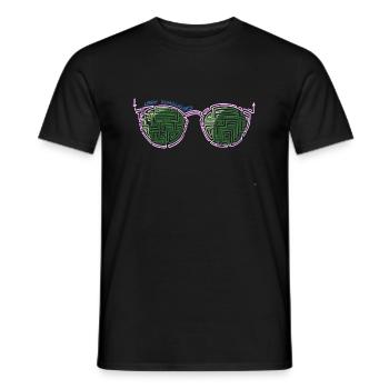 Laby Sonnenbrille 2 - Männer T-Shirt - Schwarz - Vorne - AI Model Male 178 light (178cm)