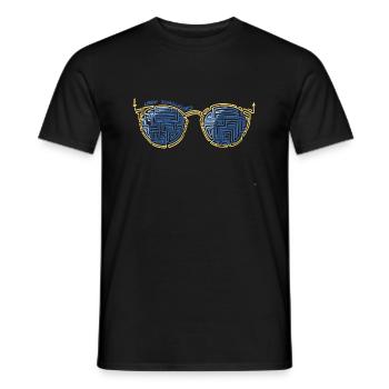 Laby Sonnenbrille 1 - Männer T-Shirt - Schwarz - Vorne - AI Model Male 178 light (178cm)