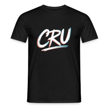 Cru - T-shirt homme - noir - Devant - AI Model Male 178 light (178cm)