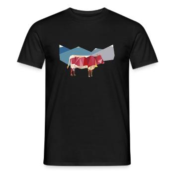 Pinzgauer ante alpes - Männer T-Shirt - Schwarz - Vorne - AI Model Male 178 light (178cm)