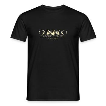 Mond - Männer T-Shirt - Schwarz - Vorne - AI Model Male 178 light (178cm)