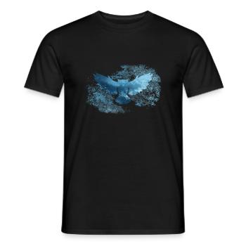 Icy cool owl - Icy Owl symbol - Men's T-Shirt - black - Front - AI Model Male 178 light (178cm)