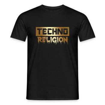 Techno - T-shirt homme - noir - Devant - AI Model Male 178 light (178cm)