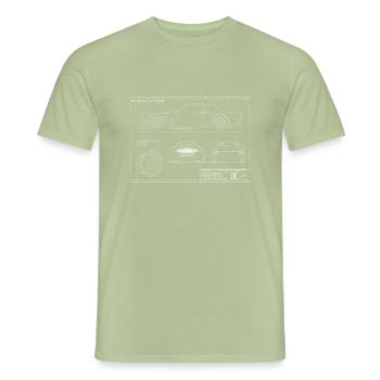 Ken Block RTR - Men's T-Shirt - sage - Front - AI Model Male 178 light (178cm)