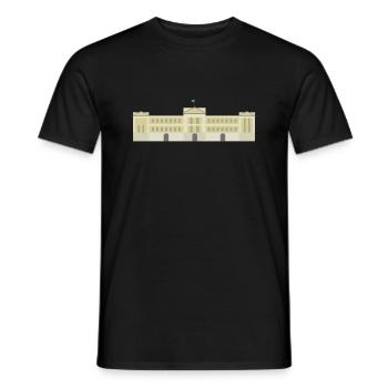 London Icon Buckingham Palace - Men's T-Shirt - black - Front - AI Model Male 178 light (178cm)