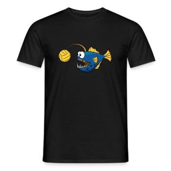 Anglerfish Water polo - Men's T-Shirt - black - Front - AI Model Male 178 light (178cm)