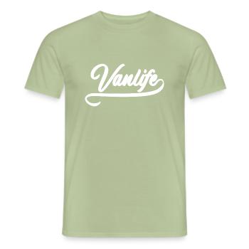 Van-Leben - Männer T-Shirt - Sage - Vorne - AI Model Male 178 light (178cm)