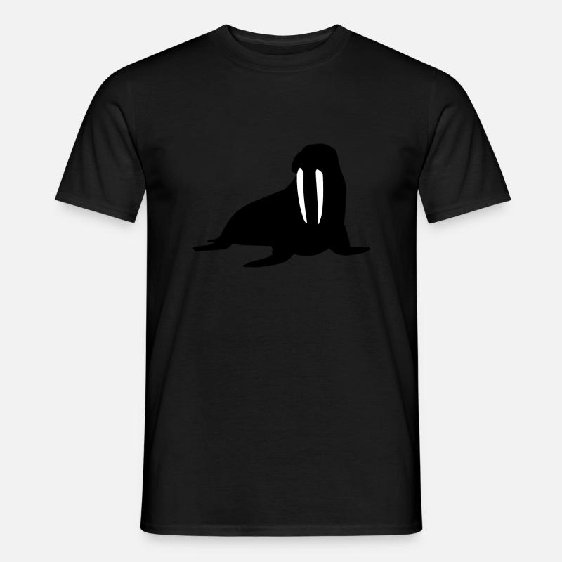 Wallross - Männer T-Shirt - Schwarz