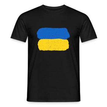 Stay with Ukraine - Männer T-Shirt - Schwarz - Vorne - AI Model Male 178 light (178cm)