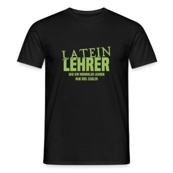 Lateinlehrer - Wie ein normaler Lehrer nur cooler - Männer T-Shirt - Schwarz - Vorne - AI Model Male 178 light (178cm)