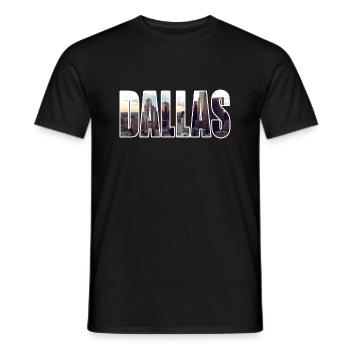 Dallas - Männer T-Shirt - Schwarz - Vorne - AI Model Male 178 light (178cm)
