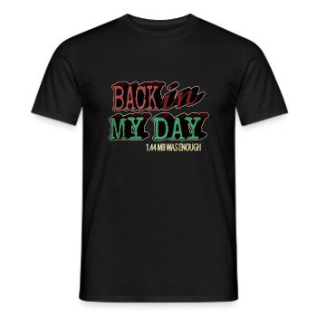 Computer Bday Fullstack Developer Programmation - T-shirt homme - noir - Devant - AI Model Male 178 light (178cm)
