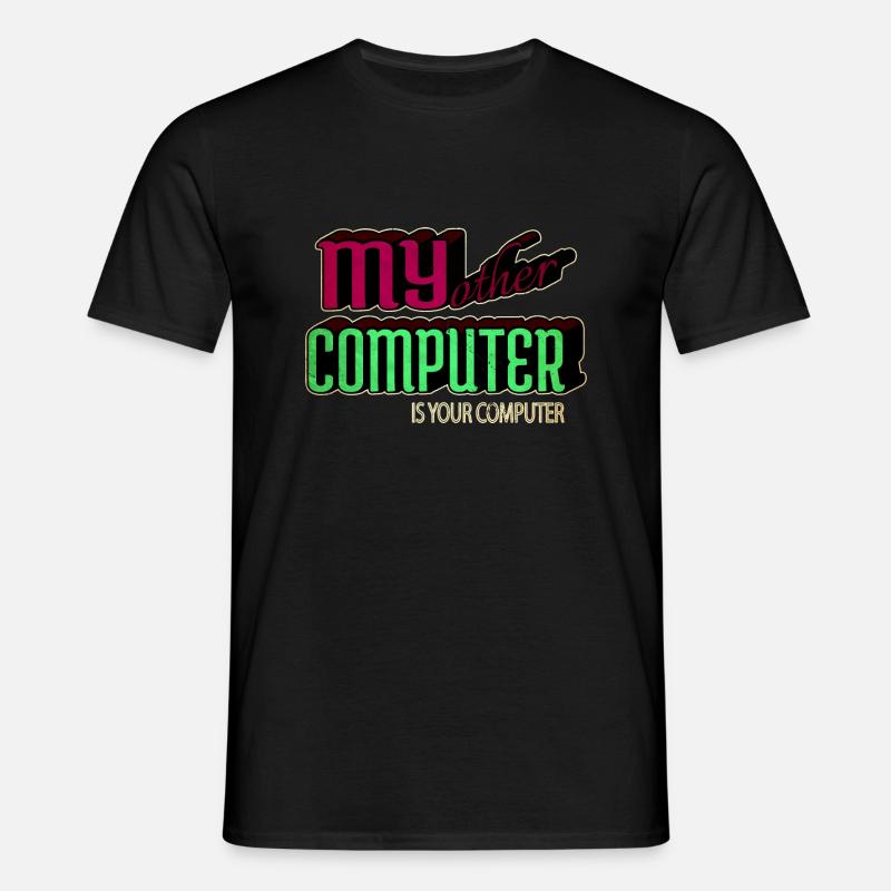 present hacking coding hacking computer - Männer T-Shirt - Schwarz