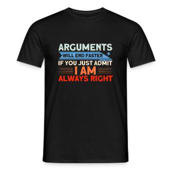 Ironie Sarcasme Sarcastique cadeau - T-shirt homme - noir - Devant - AI Model Male 178 light (178cm)