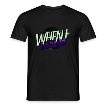 basketball bday funny sayings barbells happy - Men's T-Shirt - black - Front - AI Model Male 178 light (178cm)