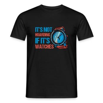 Watch Collector Watch Watchmaker - Men's T-Shirt - black - Front - AI Model Male 178 light (178cm)