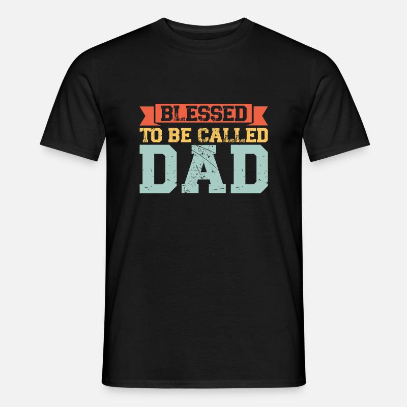 father Papa Dad daddy Geschenk - Männer T-Shirt - Schwarz