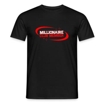 Membre du Millionaire Club 13 - T-shirt homme - noir - Devant - AI Model Male 178 light (178cm)
