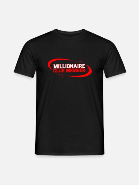 Millionaire Club Member 13 - Men's T-Shirt - black