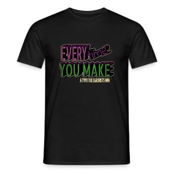 anniversary birthday present blogging funny quote - Männer T-Shirt - Schwarz - Vorne - AI Model Male 178 light (178cm)