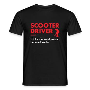 Sport Driveer Definition Scooter - Männer T-Shirt - Schwarz - Vorne - AI Model Male 178 light (178cm)