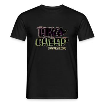 funny quote computer humour pc father - Männer T-Shirt - Schwarz - Vorne - AI Model Male 178 light (178cm)