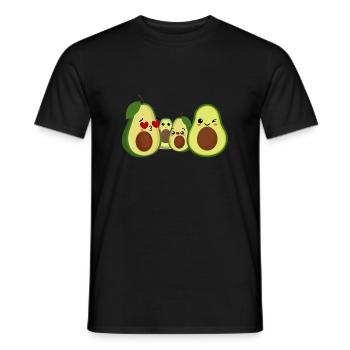Conception d’avocat sucré - T-shirt homme - noir - Devant - AI Model Male 178 light (178cm)