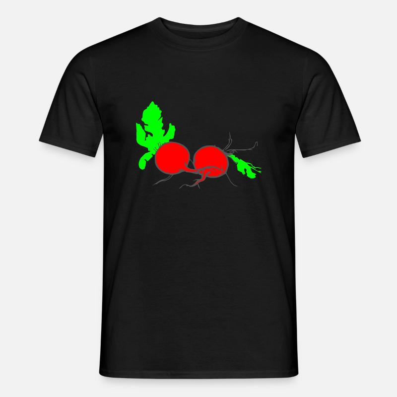 Radischen - Männer T-Shirt - Schwarz