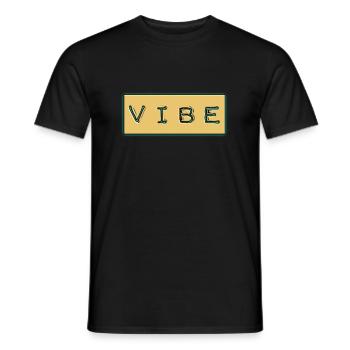 VIBE - Männer T-Shirt - Schwarz - Vorne - AI Model Male 178 light (178cm)
