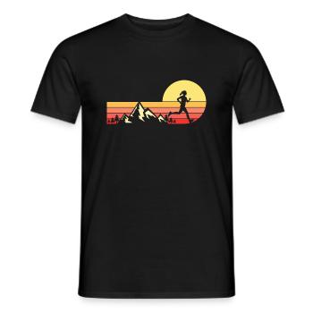 Trail Run Ultra Running Trekking en montagne Course à pied - T-shirt homme - noir - Devant - AI Model Male 178 light (178cm)