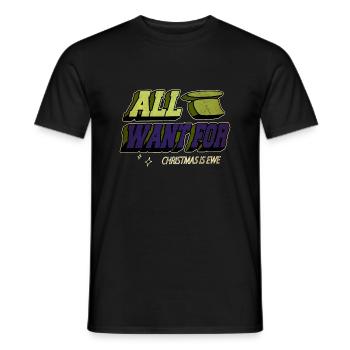 idée présente père noël vélo lune dictons génial - T-shirt homme - noir - Devant - AI Model Male 178 light (178cm)