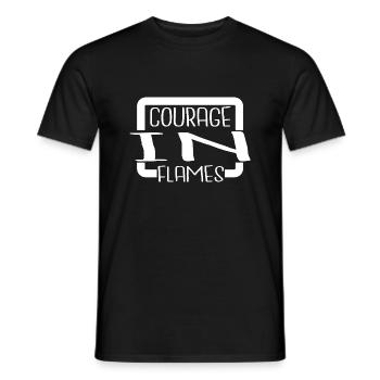 heroism daring deeds first responder courage - Men's T-Shirt - black - Front - AI Model Male 178 light (178cm)