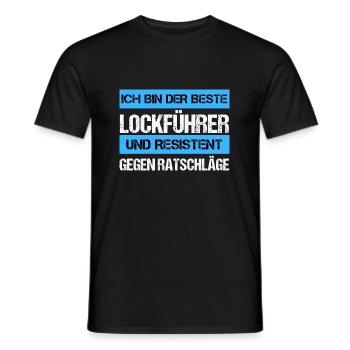Guide de leurre résistant - T-shirt homme - noir - Devant - AI Model Male 178 light (178cm)