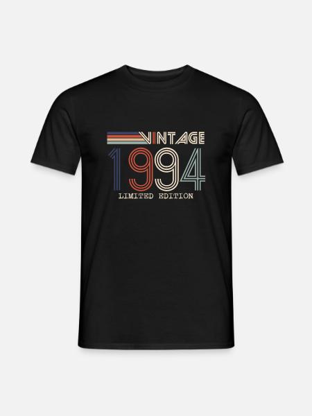 Jahrgang 1994 Jubiläumsgeschenk - Jahrgang 1994 - Männer T-Shirt - Schwarz