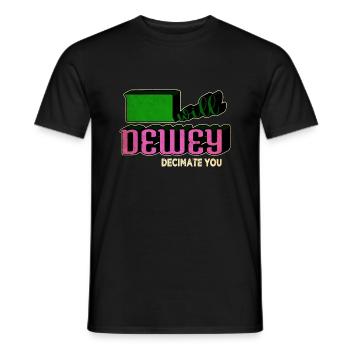 contemporary fiction funny sayings funny - Men's T-Shirt - black - Front - AI Model Male 178 light (178cm)