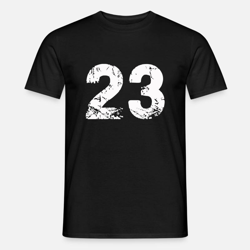 23 - Männer T-Shirt - Schwarz