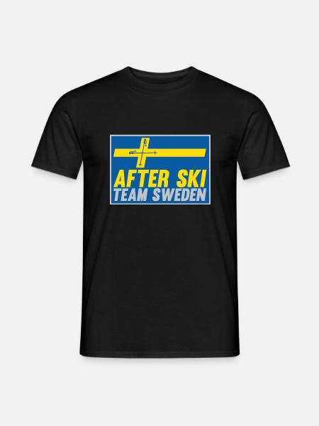 asts classic logo poles - T-shirt herr - svart