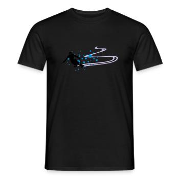Sport - Skifahrer - Männer T-Shirt - Schwarz - Vorne - AI Model Male 178 light (178cm)