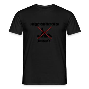 Junggesellenabschied Das Wars - Männer T-Shirt - Schwarz - Vorne - AI Model Male 178 light (178cm)