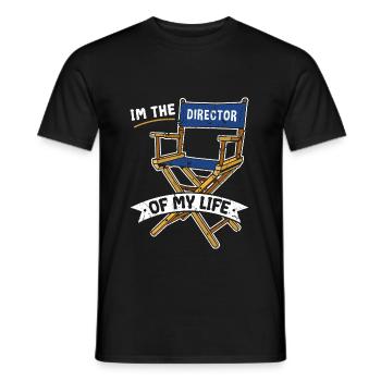 Im The Director Of My Life Motivational - Men's T-Shirt - black - Front - AI Model Male 178 light (178cm)